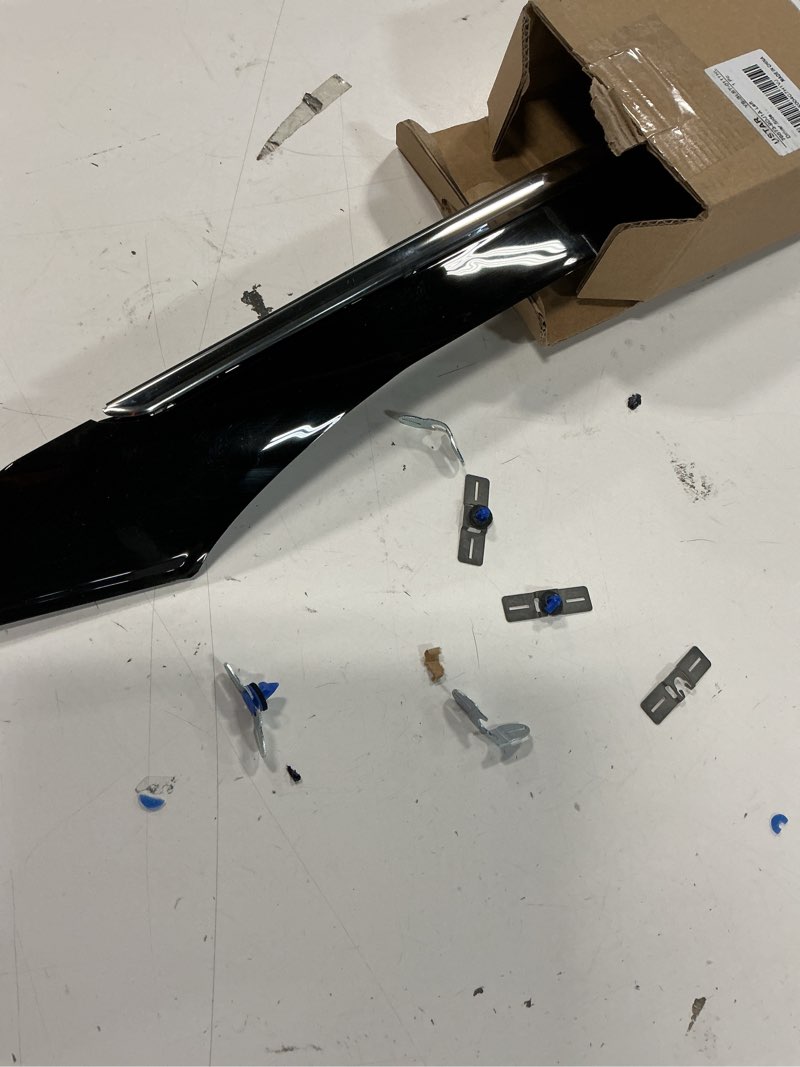 Condition photo showing As Is for windshield a pillar trim molding fit for nissan maxima 2016-2021 replace 76837-9dd0a 768379dd0a fit front left driver side a-pillar left driver side