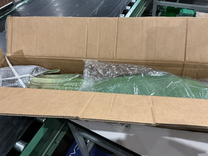 Condition photo showing New/Like New for lifelike bird of paradise artificial plant,6ft faux banana leaf tree with 13 trunks - perfect indoor silk floor plant for home decor in living room, office, and bedroom 1pack 1 6ft