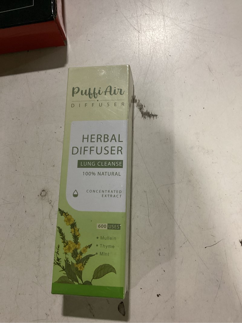 Condition photo showing New/Like New for single pack   puffiair botanical fragrance stick set – plant-based mullein, thyme & mint botanical scent, portable non-electric personal fragrance accessory, 2-pack green 2 diffusers (pack of 1)