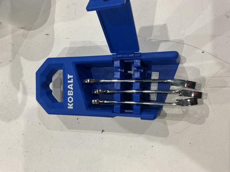 Condition photo showing As Is for kobalt 4 -piece set metric ratchet wrench