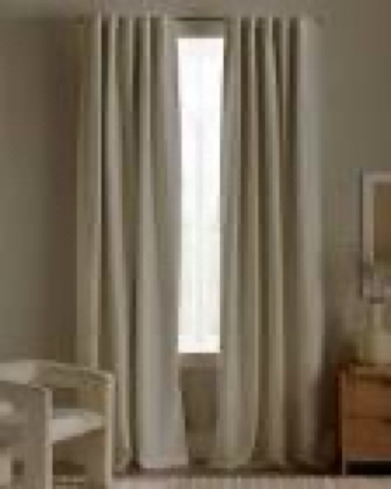Quince European Linen True Blackout Curtain 96 in x 84 in Beige