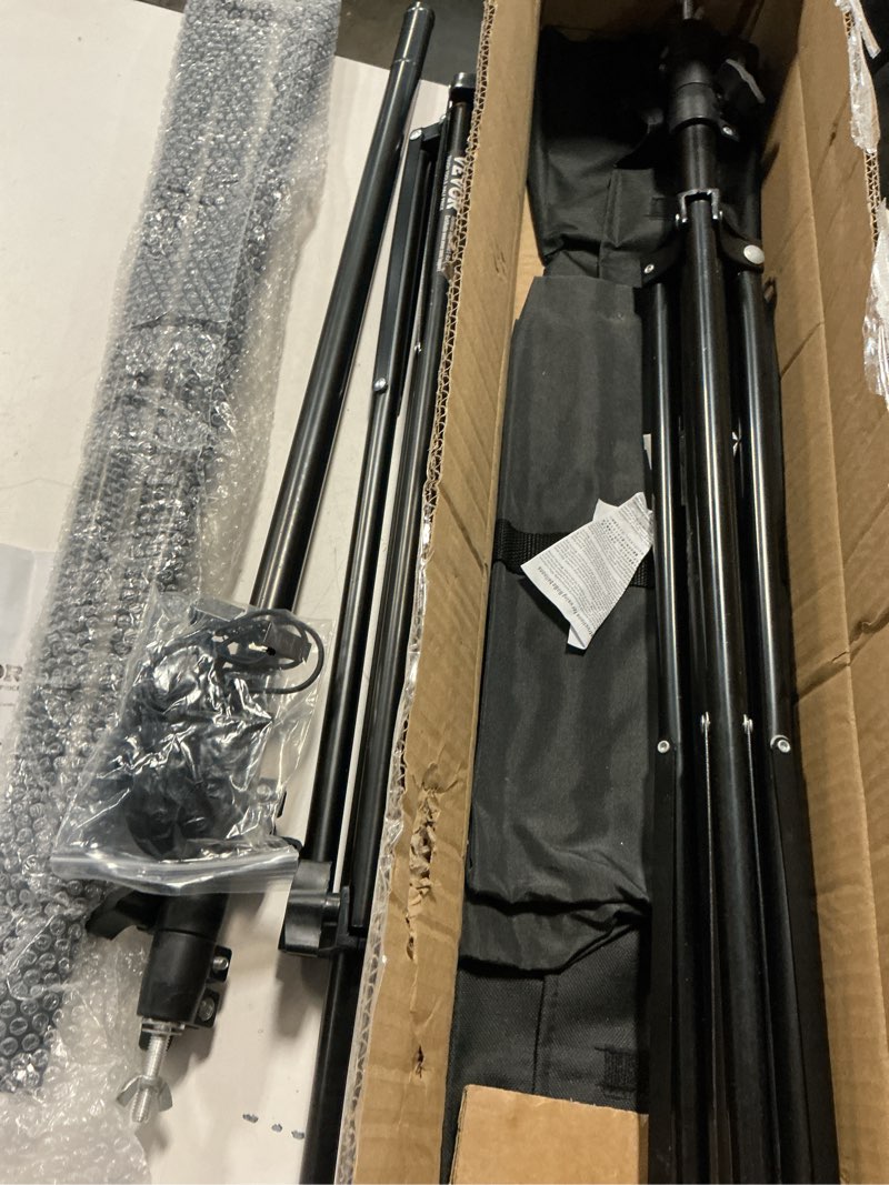 Condition photo showing As Is for VEVOR Backdrop Stand, 8.5 x 10 ft Adjustable Photo Backdrop Stand Kit, Portable Background with 2 Tr