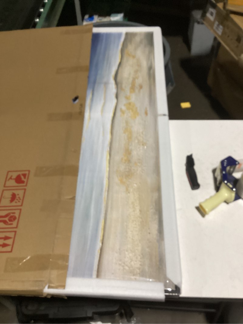 yuaxker ocean wall art large framed wall decor blue and gold artwork room decor aesthetic for living