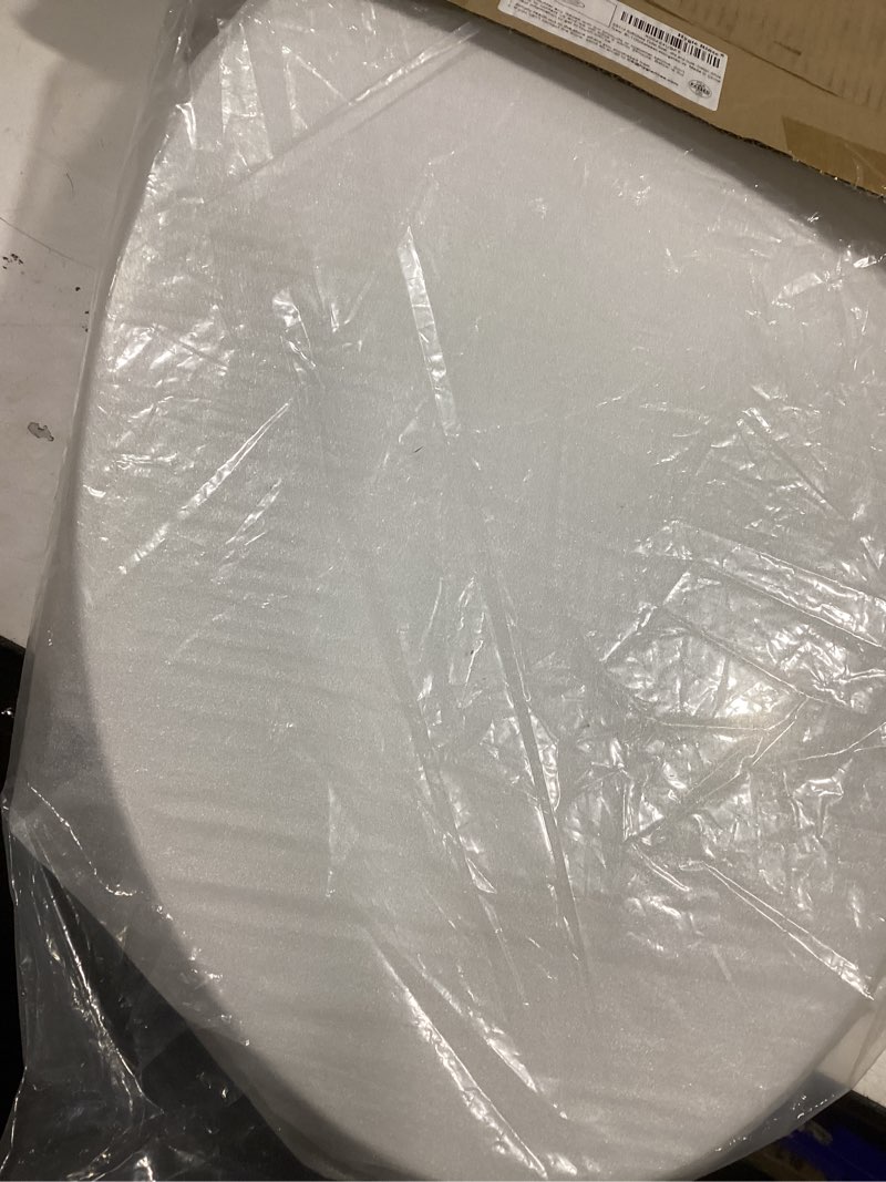 Condition photo showing Good Condition for SS114 Toilet Seat Replacement Compatible with TOTO, Elongated Soft Close Toilet Seat for SS113/SS154/SS204/SS214/SS224, Transitional Heavy Duty Oval Toilet Seats, 2-Pack Toilet Bolts and Nuts, White Heavy Duty Elongated