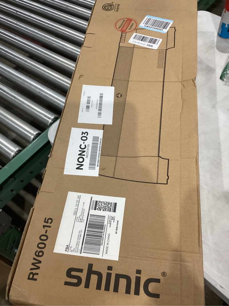 Condition photo showing Good Condition for shinic Electric Baseboard Heater 120V with Digital Thermostat, Timer, Convection Space Heater for Indoor Use, Bedroom, Office, Overheat & Tip-Over Protection, Silent Operation, 1500W/750W, Black