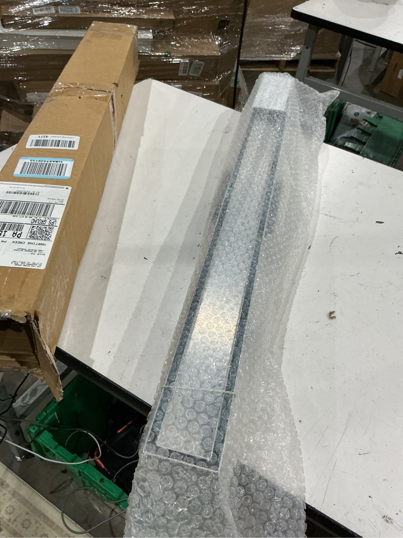 Condition photo showing Good Condition for neodrain 36-inch linear shower drain with tile insert grate, professional brushed 304 stainless steel rectangle shower floor drain manufacturer, linear drain with shower drain base brushed with base 36 in