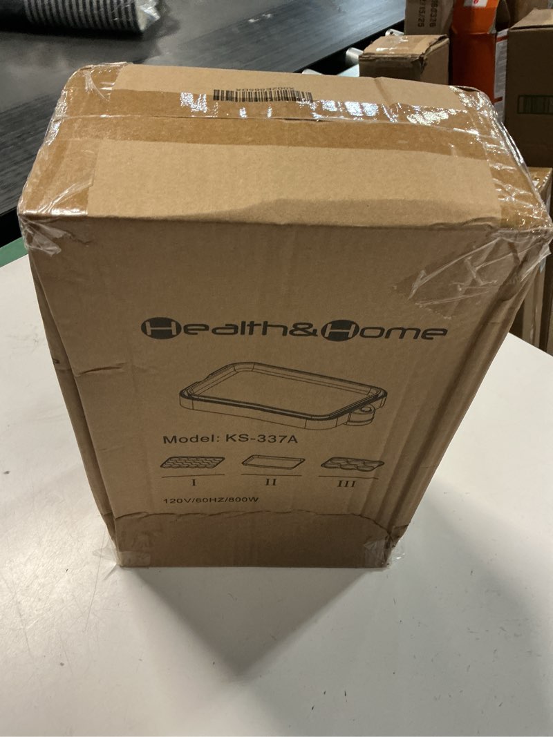 Condition photo showing New/Like New for Multifunction Nonstick Baking Maker with 3 Interchangeable Baking Plates for Fried Eggs, Fried Steak, Takoyaki, Cake Pops, Grill Maker, RED-1