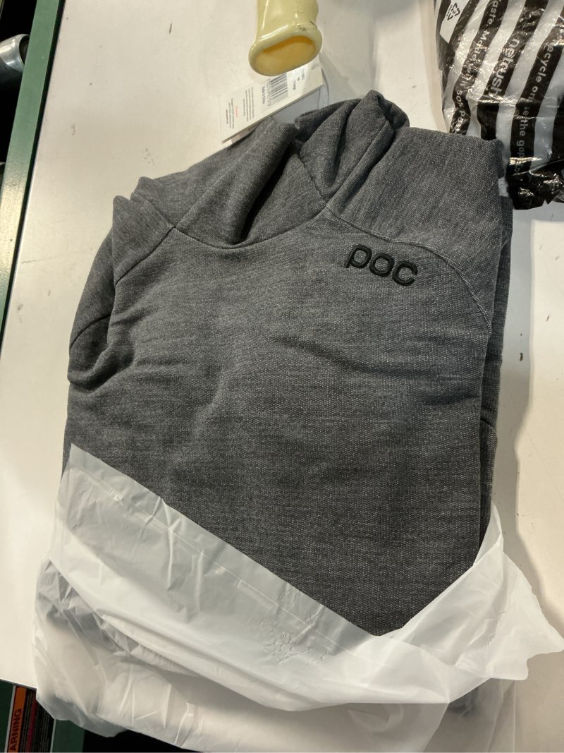 Condition photo showing New/Like New for poc, women's merino hood, sylvanite grey melange, sml