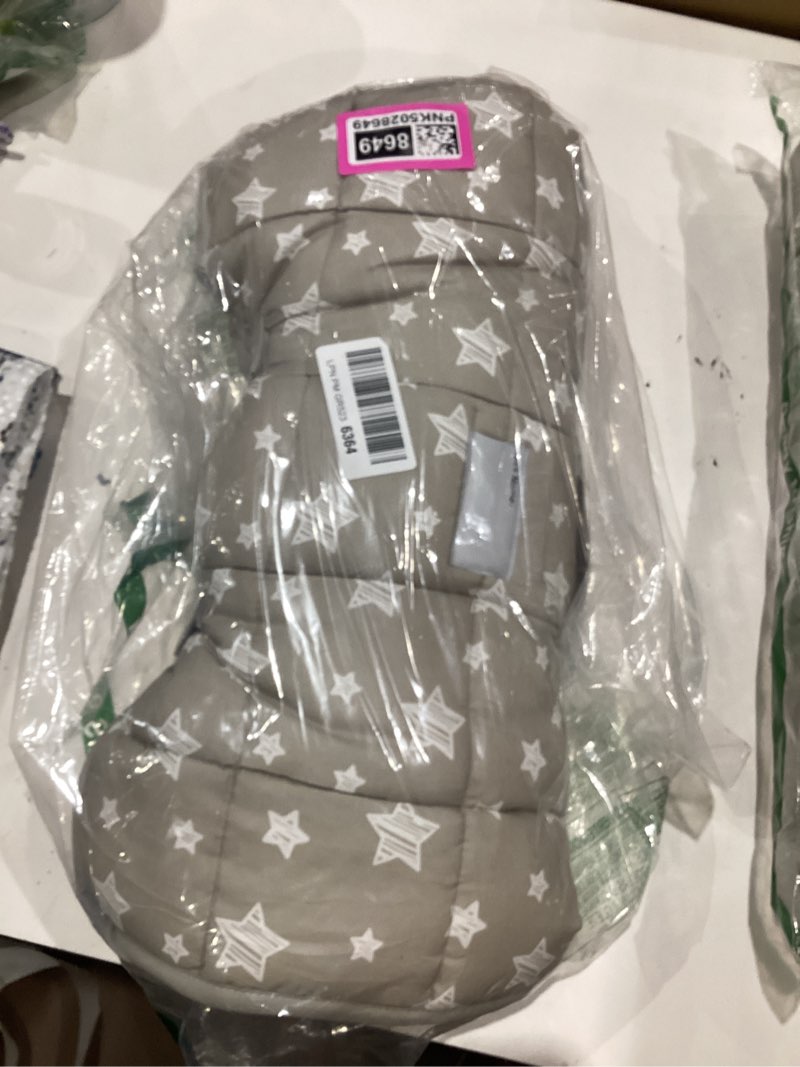 Condition photo showing Good Condition for moonsea toddler nap mat with pillow and fleece minky blanket grey, lightweight and soft perfect for toddlers preschool, daycare, travel sleeping bag for girls, 21" x 50" fit on a standard cot beige grey 21" x 50"