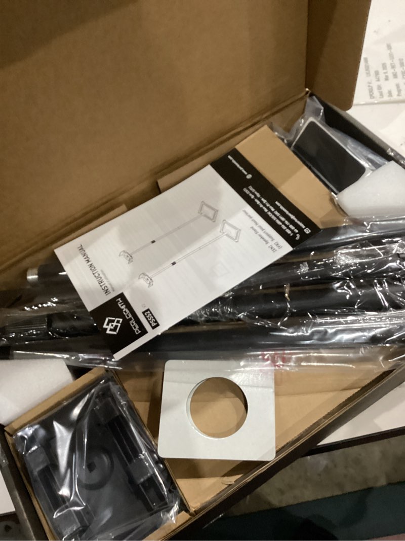 Condition photo showing Good Condition for PERLESMITH Universal Speaker Stands for Surround Sound -Height Adjustable Extend 33.3”to 45.1”, Floor Speaker Stand for Satellite & Studio & Bookshelf Speakers up to 11LBS,1 Pair Black, PSSS2 Weight 11 LBS