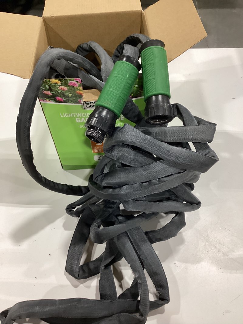 Condition photo showing As Is for expert gardener lightweight performance 50 ft garden hose