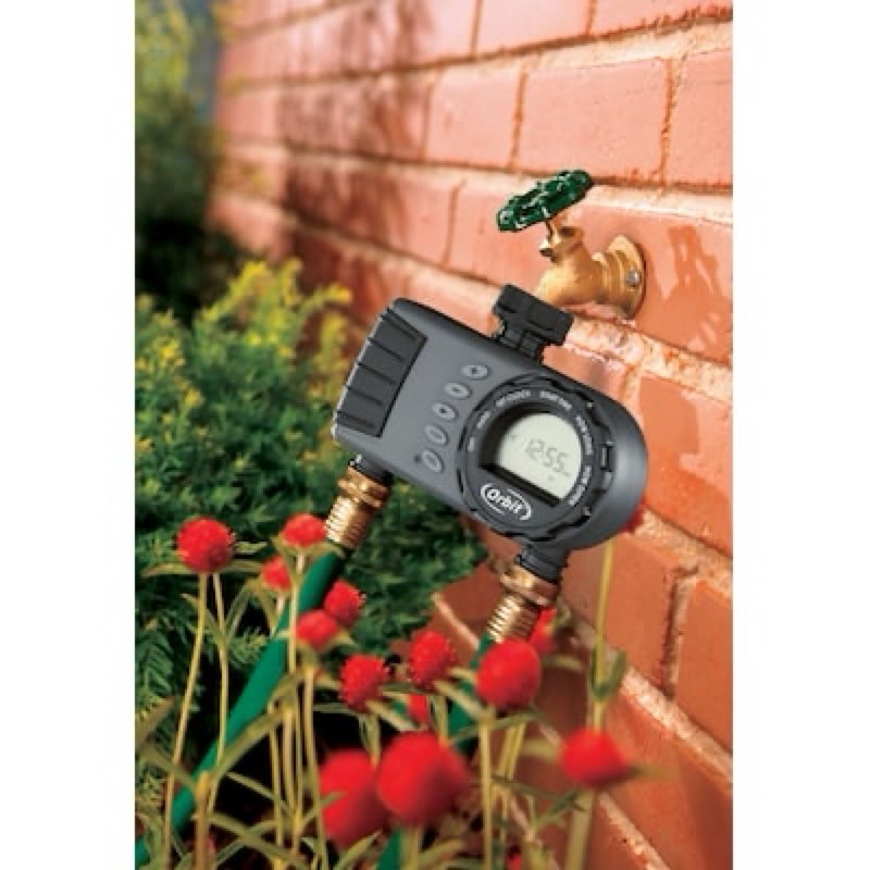 orbit 2 output port adjustable digital hose end timer
