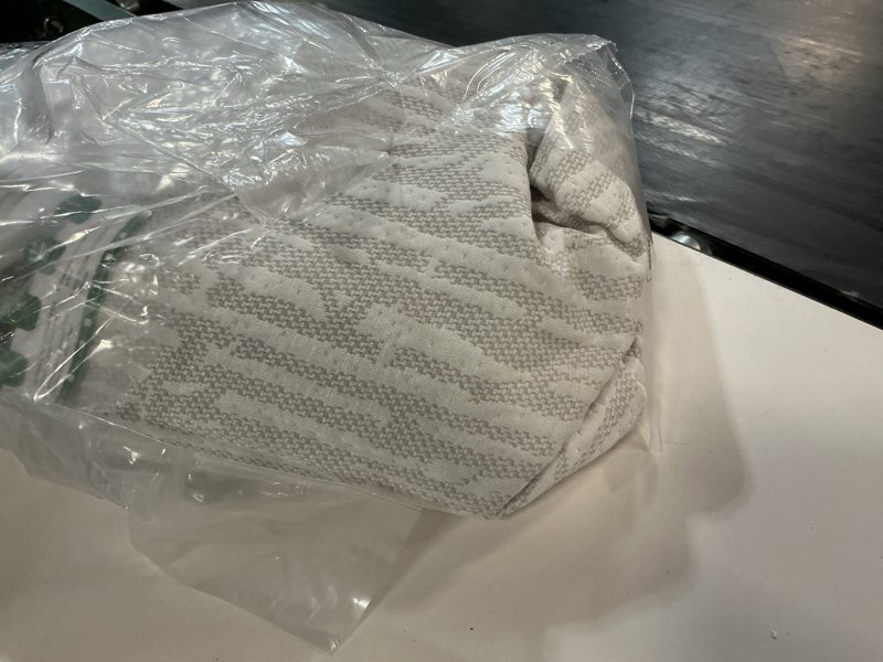 Condition photo showing Good Condition for mattress topper cover queen size (only cover) 3 inch mattress protector cooling rayon zippered mattress encasement with adjustable straps for latex mattress topper memory foam cover
