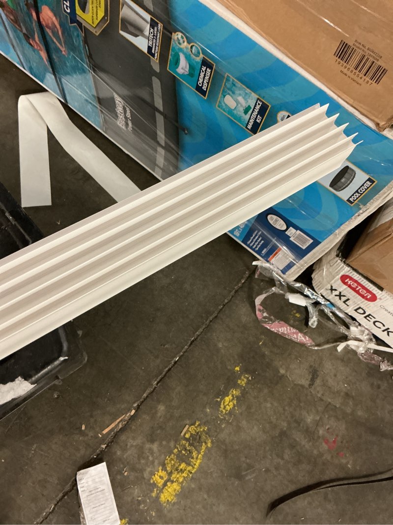 Condition photo showing Good Condition for vinyl u-shape slide-on under door seal white 