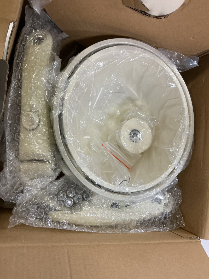 Condition photo showing Good Condition for country kitchen cookware set with removable handle, oven & rv safe pots and pans set, cream diamond, original cream diamond original