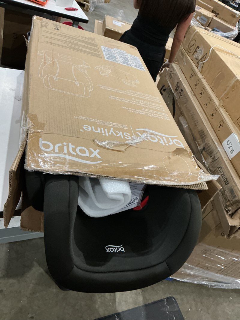Condition photo showing Good Condition for britax skyline 2-stage belt-positioning booster car seat, dusk - highback and backless seat skyline dusk