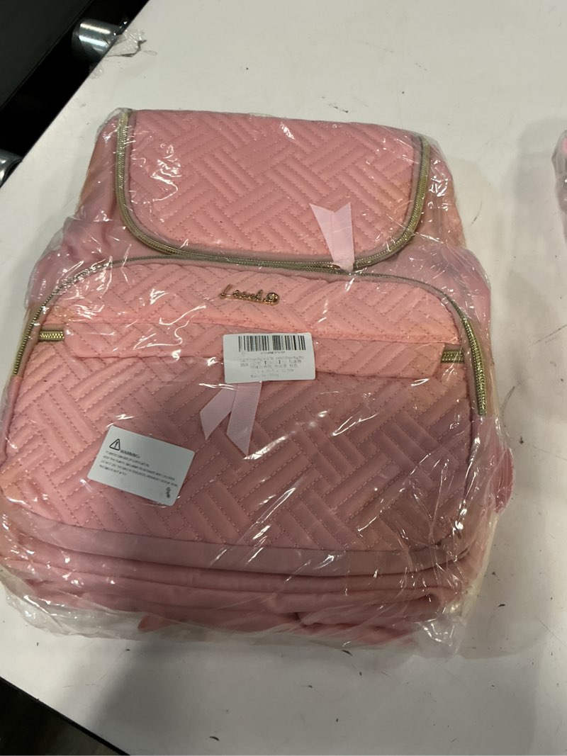 Condition photo showing New/Like New for Diaper Bag Small Diaper Backpack, Stylish Quilted Baby Backpacks, Mini Maternity Bags, with Changing Pad, Parents Essentials Diaper Bag, Pink