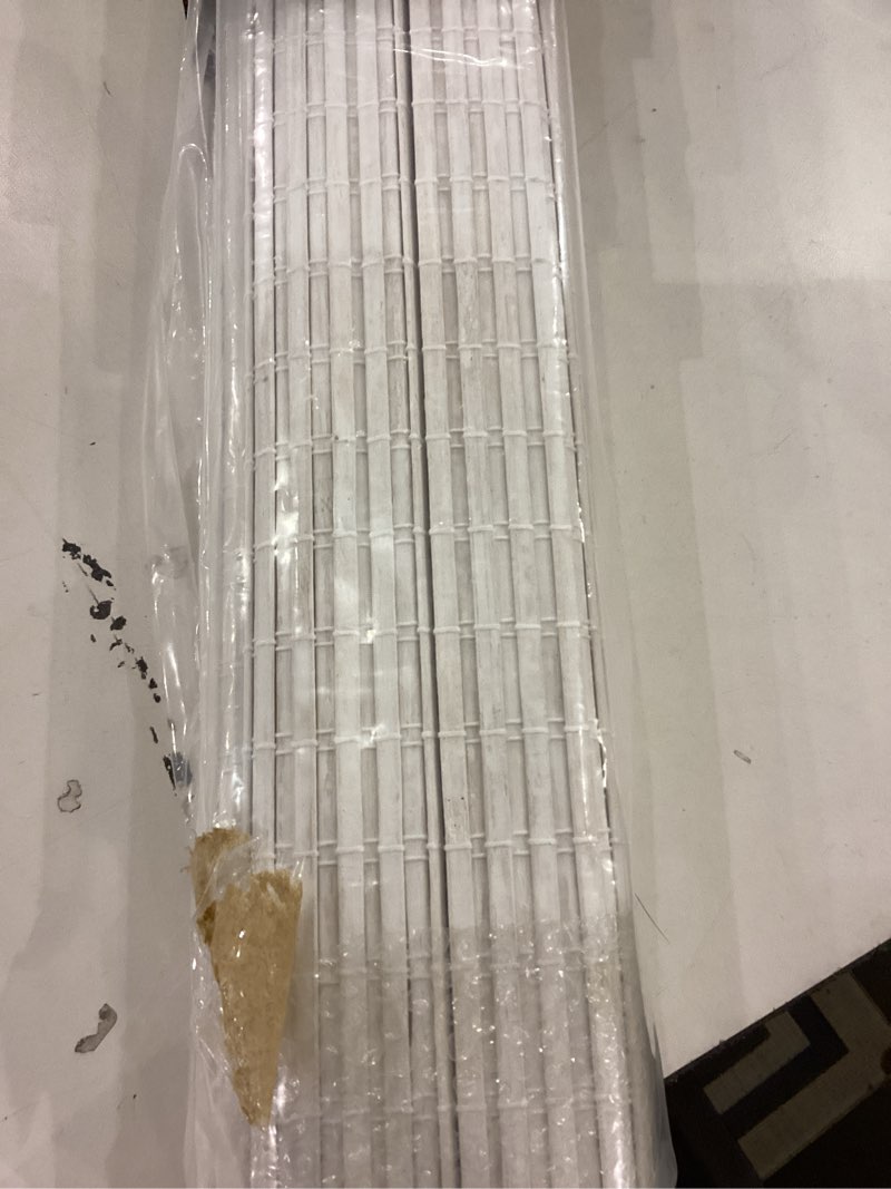 Cordless bamboo roman shades 35'W×48\\”