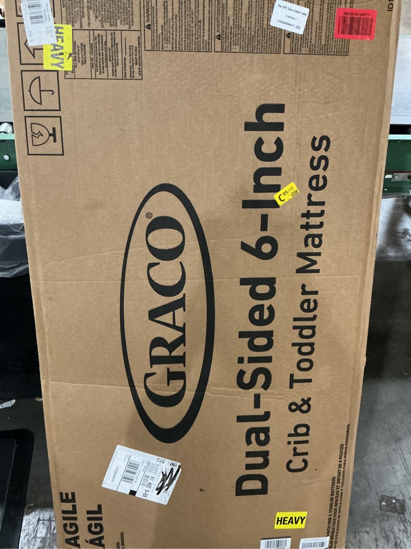 Condition photo showing Good Condition for graco essentials 6-inch dual-sided baby crib & toddler mattress | made in the usa, greenguard gold certified, firm support for infants, baby crib mattress, washable premium waterproof cover 6-inch premium ultra soft cover
