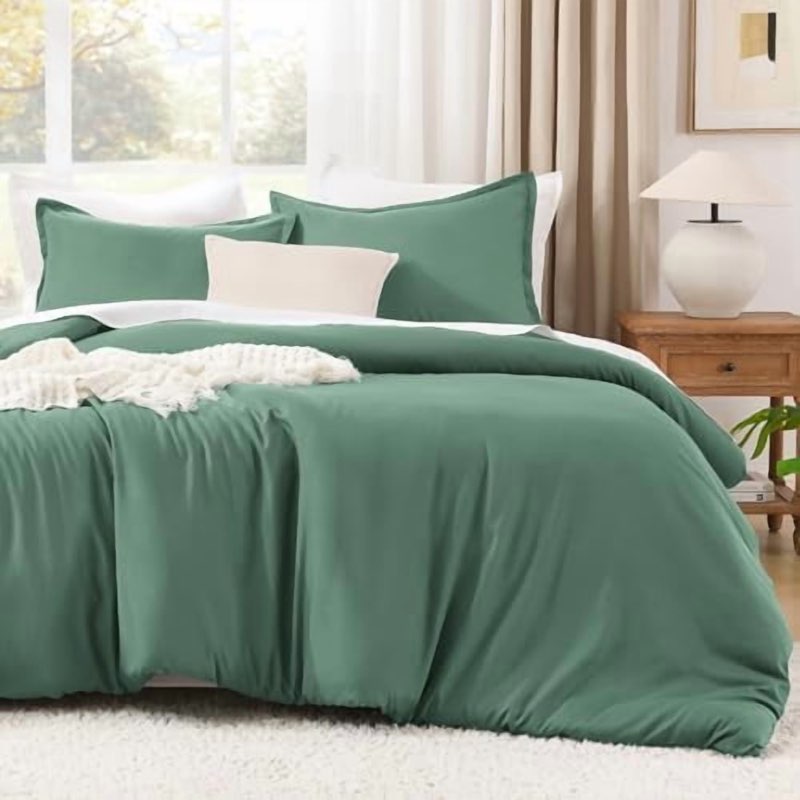 Litanika Comforters Twin/Twin XL Size Haze Green, 2 Pieces Lightweight Solid Bedding Set & Collectio
