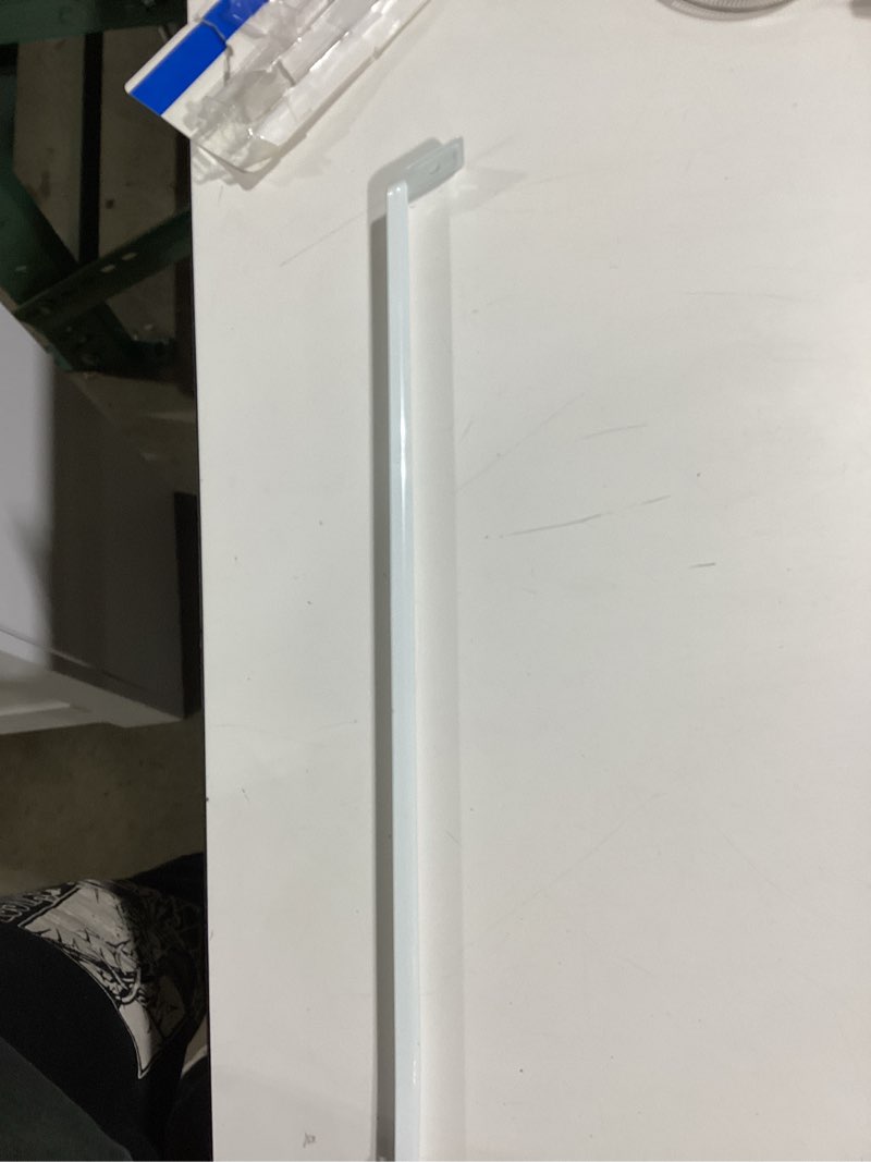Condition photo showing As Is for project source tracksmart white steel bracket incomplete