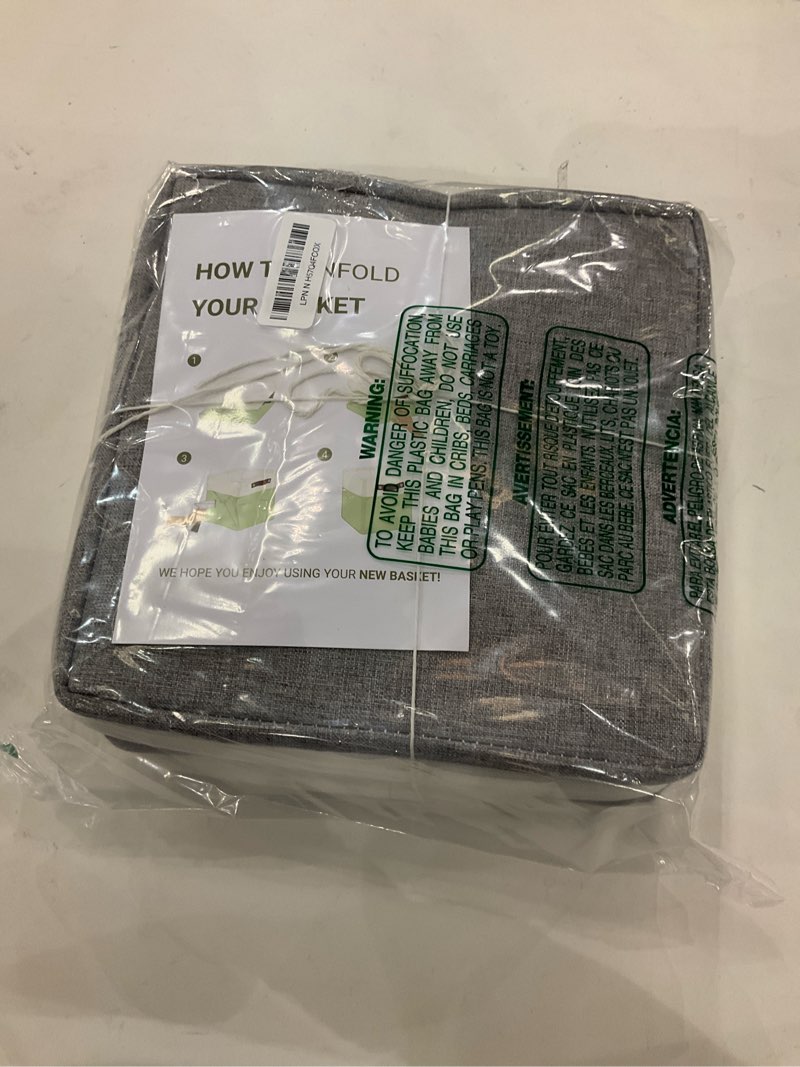 Patvingot Foldable Storage Cubes 11x11 Inch, 4-Pack Fabric Organizer Bins with Leather Handles, Coll