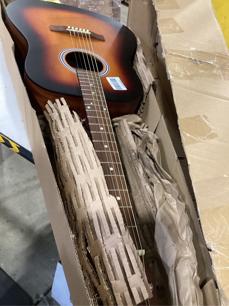 Condition photo showing Good Condition for fender fa-25 dreadnought acoustic guitar, beginner guitar, with 2-year warranty, includes free lessons, sunburst sunburst - dreadnought
