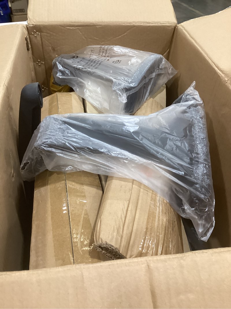 Condition photo showing As Is for boss office products contract mesh armless drafting stool, black