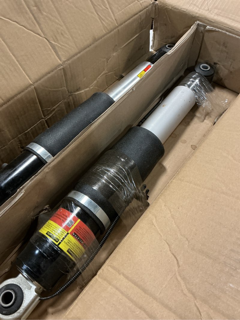 Condition photo showing As Is for luft meister 84176675 rear air shock absorber pack of 2 compatible with chevy tahoe suburban 2015-2020 fits for cadillac escalade esv fits for gmc yukon xl 23151122 23267007 23290661