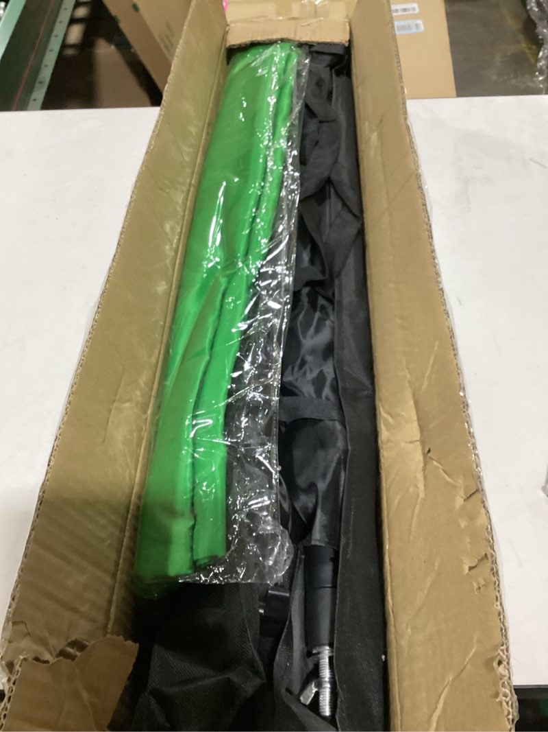 Condition photo showing Good Condition for Green Screen Backdrop Kit 10x6.6ft with Tripod Stand, Chroma Key Background System for Video Shooting, Live Streaming, Photo Studio, Content Creation and Virtual Backgrounds 10*6.6FT