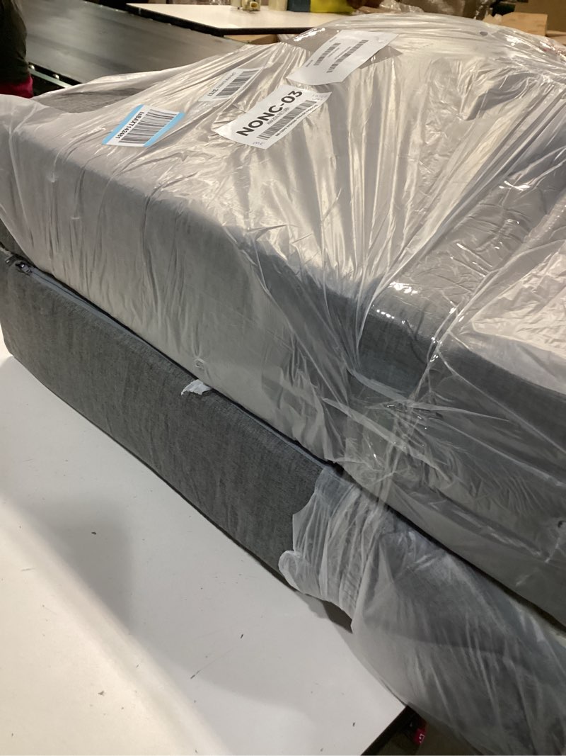 Condition photo showing Good Condition for Fvkind Folding Sofa Bed, Convertible Futon Sofa Bed with Pillow, Foldable Sleeper Chair with Washable Cover, Fold Out Couch for Guest Room, Living Room, Dorm, Single Size, Light Grey