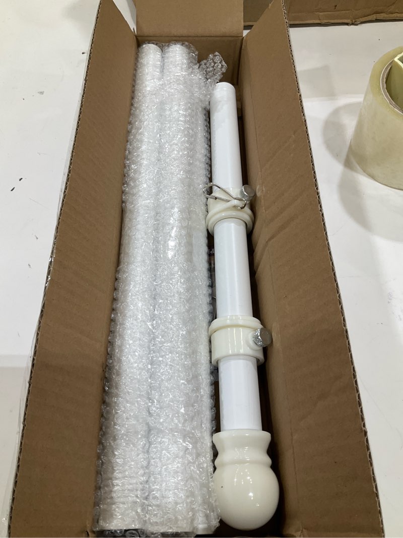 Condition photo showing Good Condition for PHITRIC Flag Pole, Tangle Free Spinning Stainless Steel Rustproof Flagpole for 3x5 Sports Fan Outdoor Flags for Outside House (White, 6FT, Without Bracket) 6FT WHITE