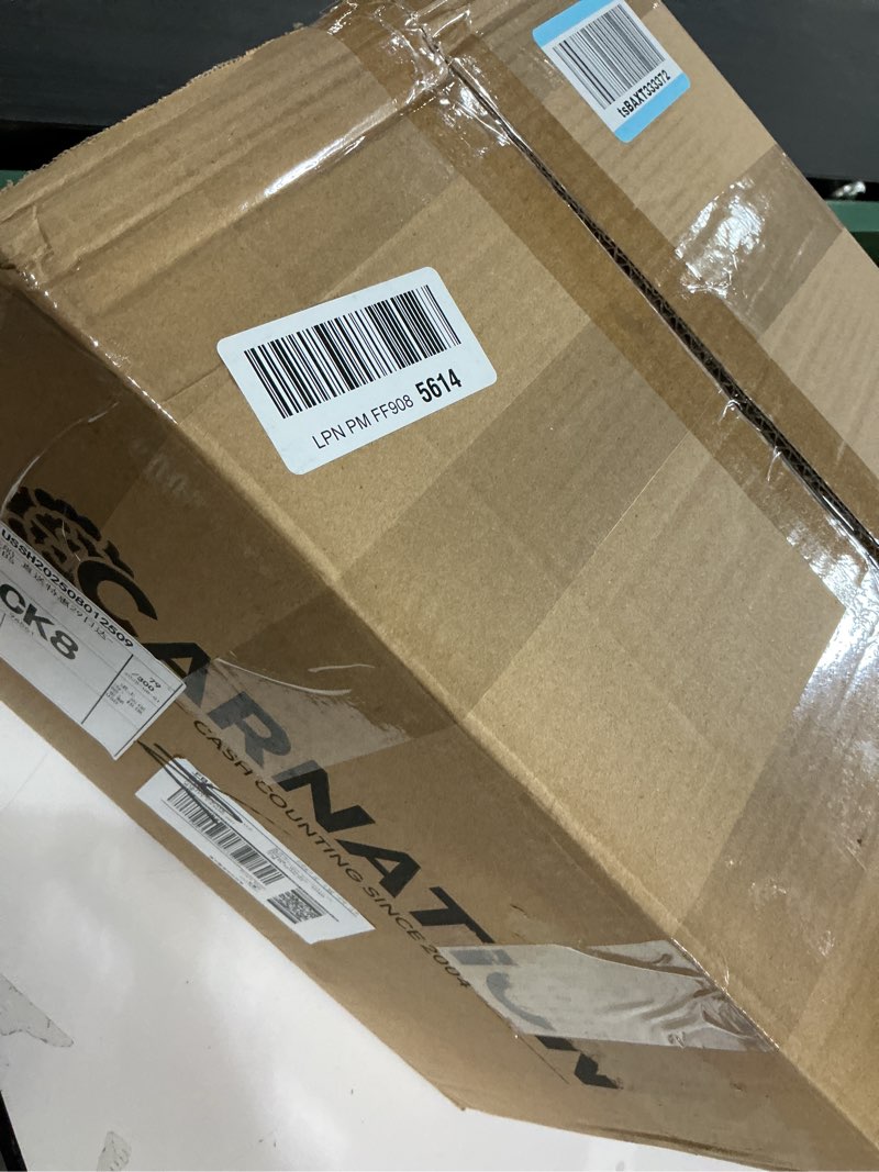 Condition photo showing Good Condition for CARNATION Money Counter Machine – Cash Counting & Mixed Denomination Bill Counter, Portable Currency Detector, Counterfeit Bank Scanner, Dollar Sorter for Commercial, up to 1200 N/M, UV/MG/MT/IR/CIS CN5