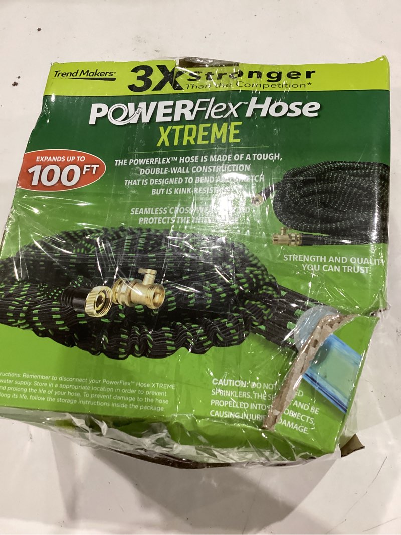 Condition photo showing As Is for flex-able hose flex-able xtreme hose 100ft - kink free, expandable, heavy duty, green