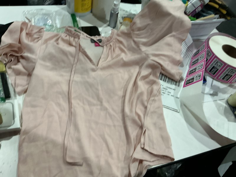Condition photo showing As Is for free people women's pink blouse