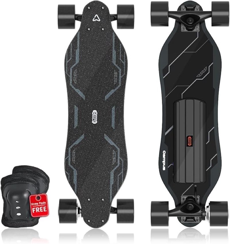 MEEPO Campus V5 Series/Envy Electric Skateboard with Remote, Top Speed Up to 29 Mph, 4 Speed Smooth Braking, Easy Carry Handle Design, Suitable for Adults & Teens