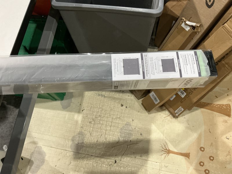 Condition photo showing Good Condition for aosky blackout roller shades cordless blinds for windows, free-stop shades with valance, thermal insulated fabric, uv protection, natural woven blinds for home and office (35" w x 64" h, black) black 35"w x 64"h
