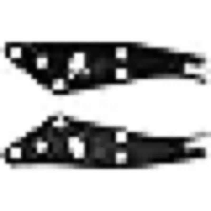 bumper bracket 2pcs retainer set rear left driver and right passenger inner side steel