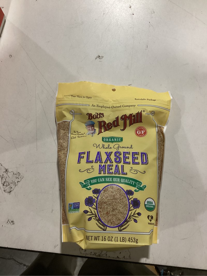 Condition photo showing Good Condition for Bob's Red Mill Organic Golden Flaxseed Meal, 32-ounce (Pack of 4)