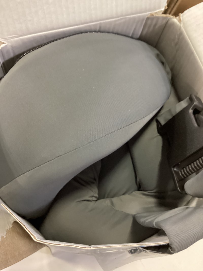 Condition photo showing Good Condition for memory foam seat cushion for sciatica & back pain relief - ergonomic chair pad with adjustable strap & supportive comfort cover, non-slip for car, truck, office chair - dark gray