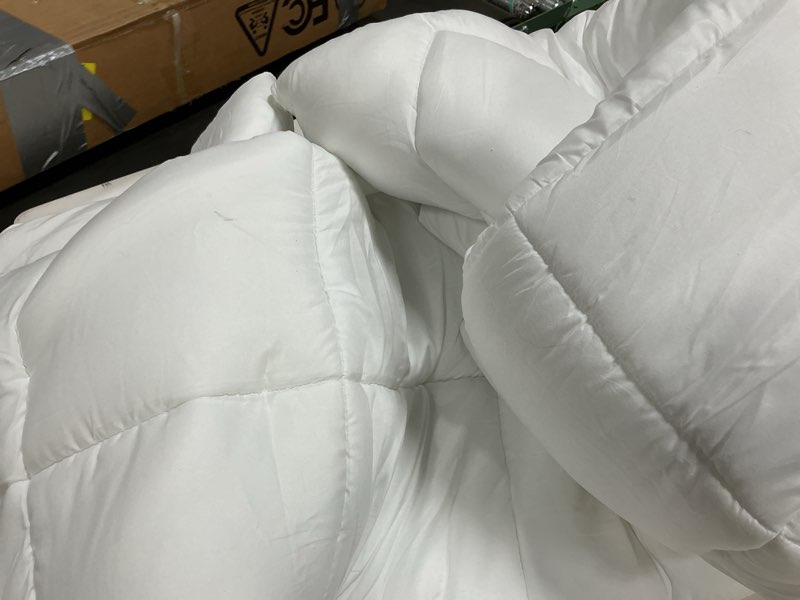 Condition photo showing As Is for Ultra Soft Queen Size Mattress Topper - Viscose Made from Bamboo Pillow Top Mattress Pad for Back Pa