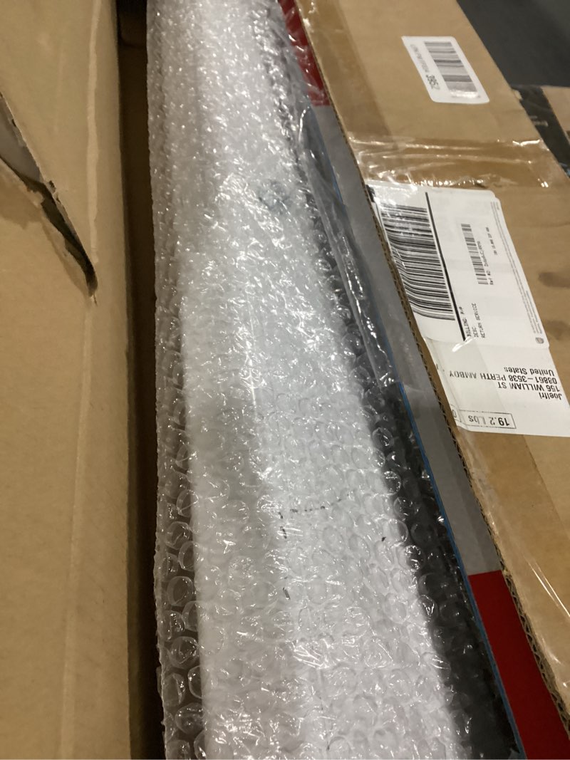 Condition photo showing As Is for Stainless Steel Straight Spring Loaded Mud Flap Hanger Set 2-1/2" Bolt Spacing 30" Length with Aluminum Reflective Tapes for Semi Trucks Accessories 2-1/2" bolt spacing (hangers & reflectors)