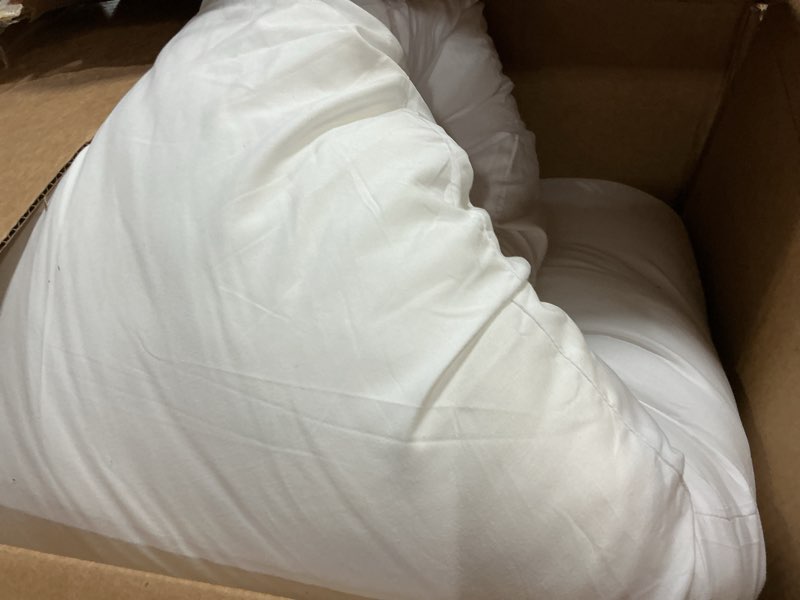 Condition photo showing As Is for acanva fluffy bed sleeping side sleeper body pillow insert, extra-long 20” x 72”, white extra-long 20" x 72" (pack of 1)
