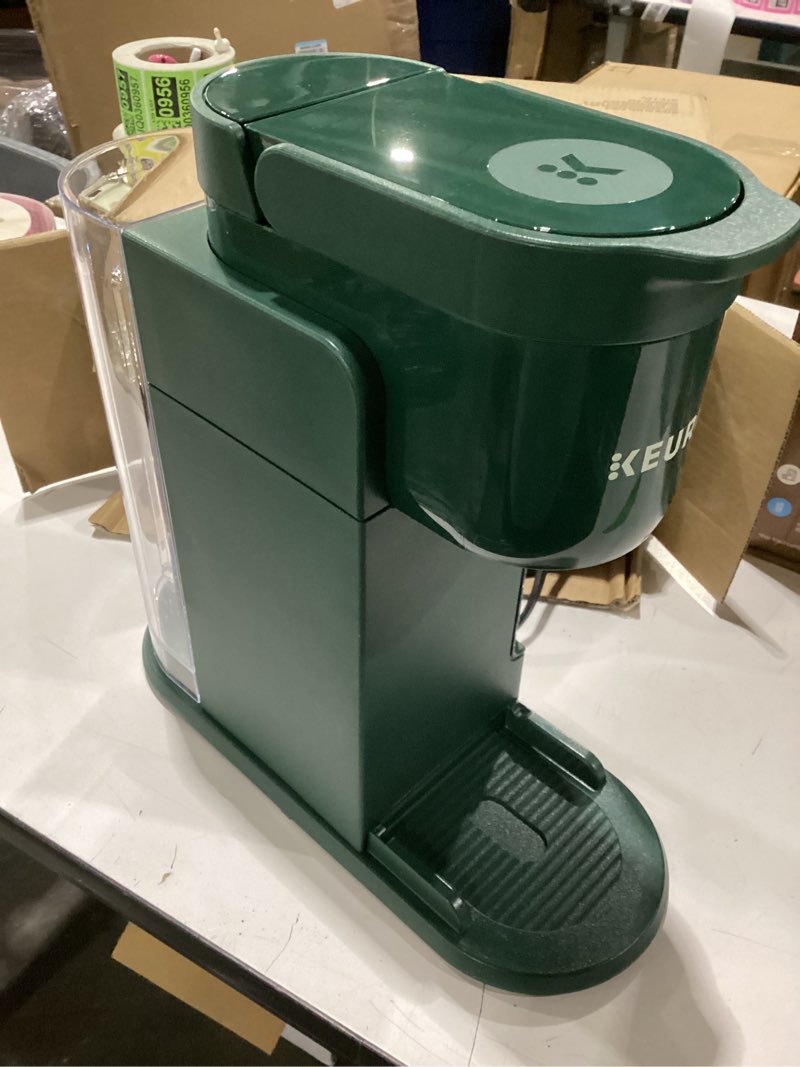 Condition photo showing As Is for similar to stockphoto missing accessories keurig k-elite single serve k-cup pod coffee maker, with strength and temperature control, iced coffee capability, 8 to 12oz brew size, programmable, brushed slate