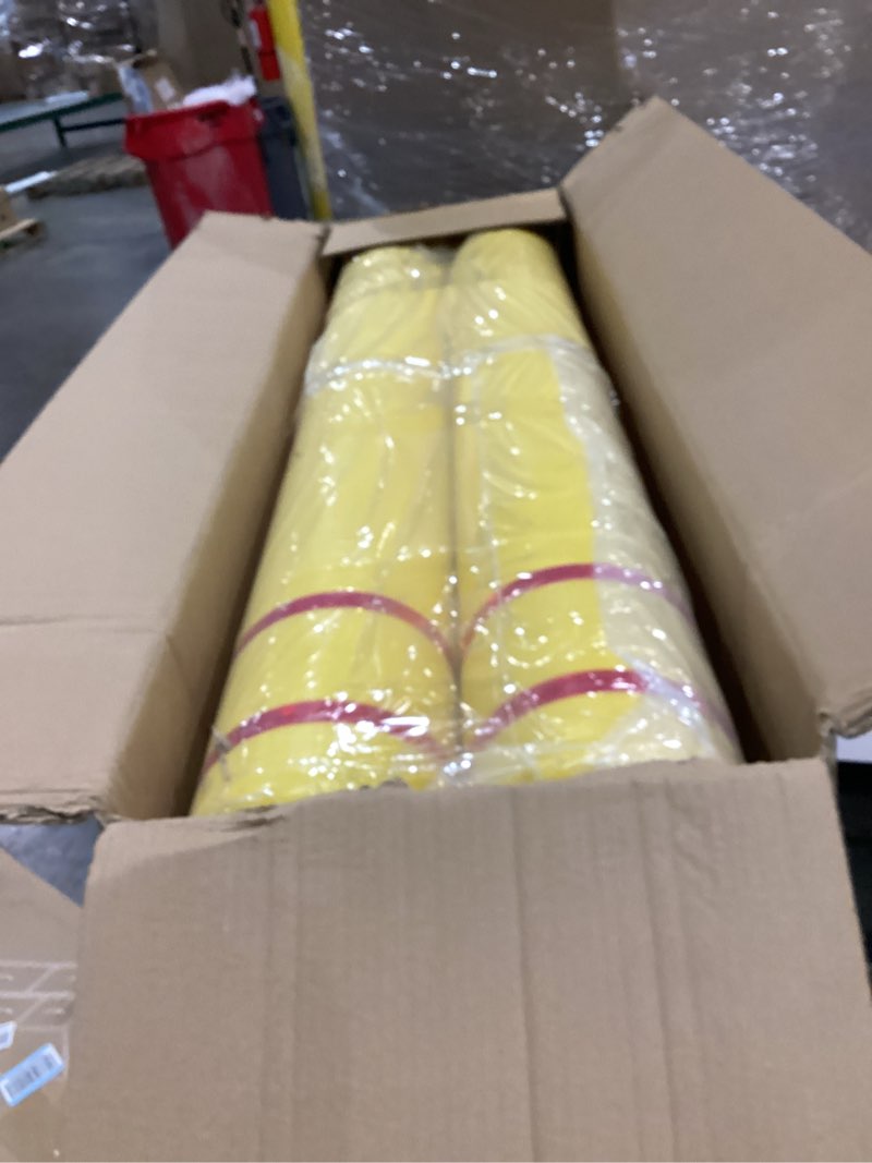 Condition photo showing Good Condition for pangda 2 pcs flat top bollard covers yellow and red bollard post sleeve for home parking fence pole pipe (6" x 52") 2 6" x 52"