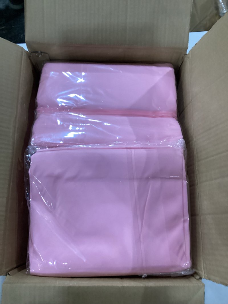 Condition photo showing New/Like New for 8 pack pink round tablecloth 120 inch table cloth for round tables, washable polyester fabric stain and wrinkle resistant decorative for summer wedding party dining banquet pink 8 pack - 120 inch round