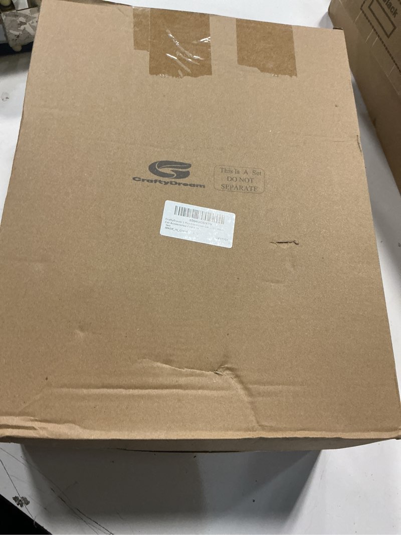 Condition photo showing New/Like New for 3 Pcs Christmas Car Decorations Set 40 x 40 2025 Giant Oversized Christmas Tree Hat with 32 ft 12v LED String Light Red Bow Green Wreath Decor for Xmas Car Accessories Costume