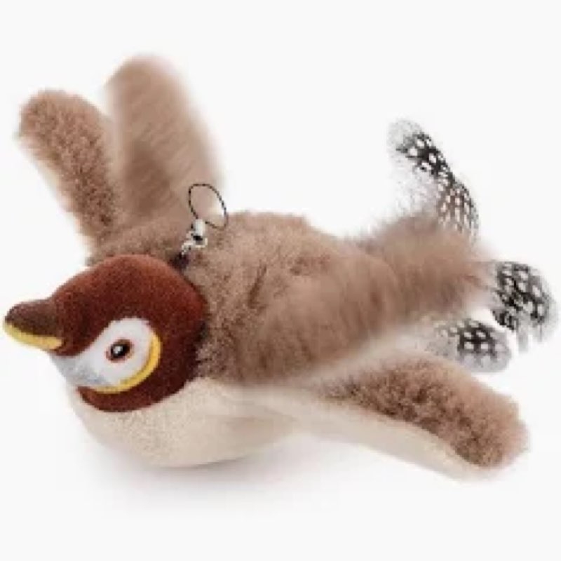 2 PCS Cat Toys, Flapping Bird Cat Toy(No Flying), Interactive Catnip Toy with Catnip Bags, Chirping 