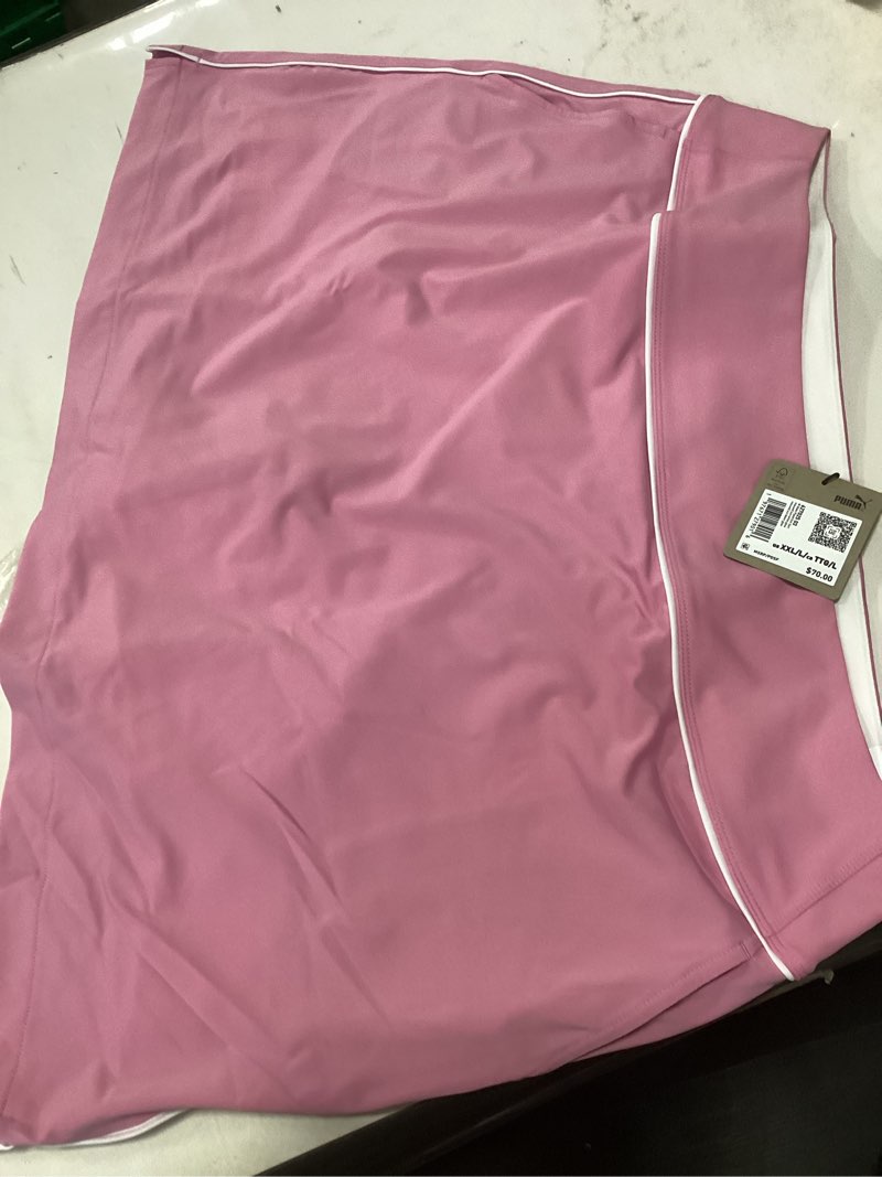 PUMA Golf Women's Standard Blake Piped Knit Skirt, MAUVED Out-White Glow,size XXL