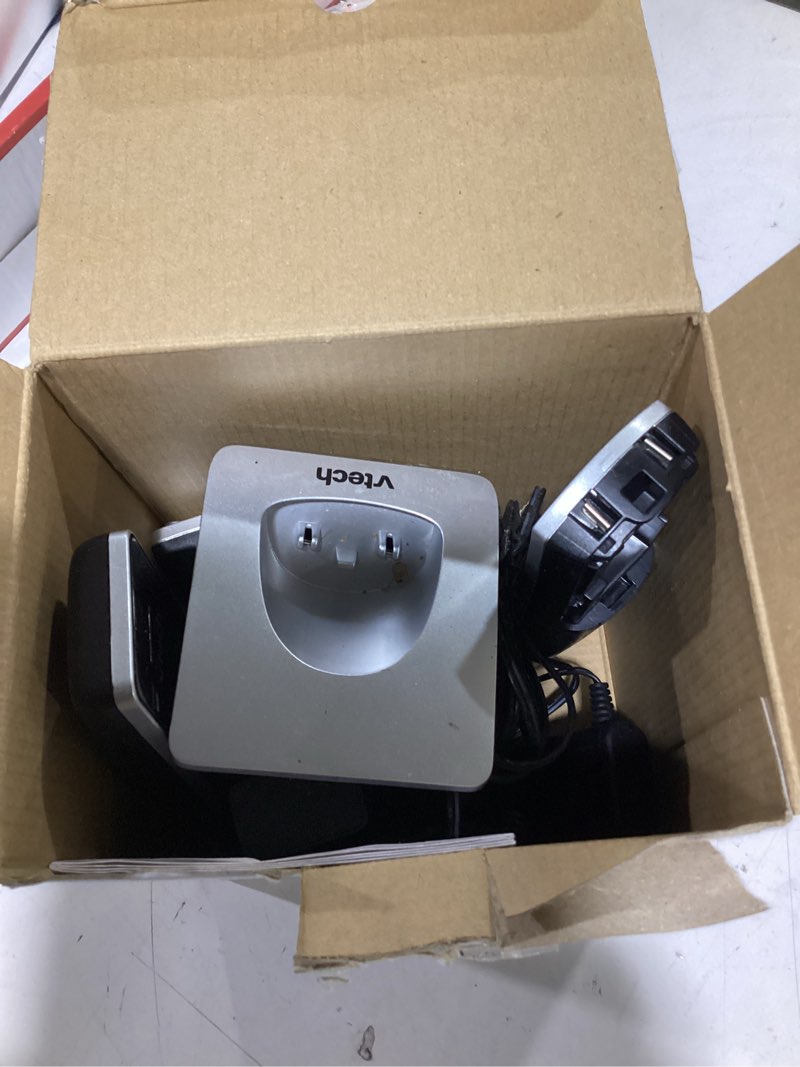 Condition photo showing Good Condition for vtech cs6919-2 dect 6.0 cordless phone with caller id and handset speakerphone, 2 handsets, silver/black